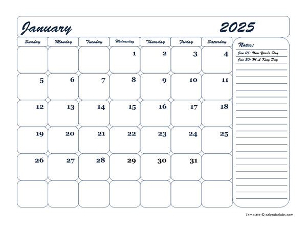 2025 Blank Monthly Calendar Free Printable Templates Jethro Jeff