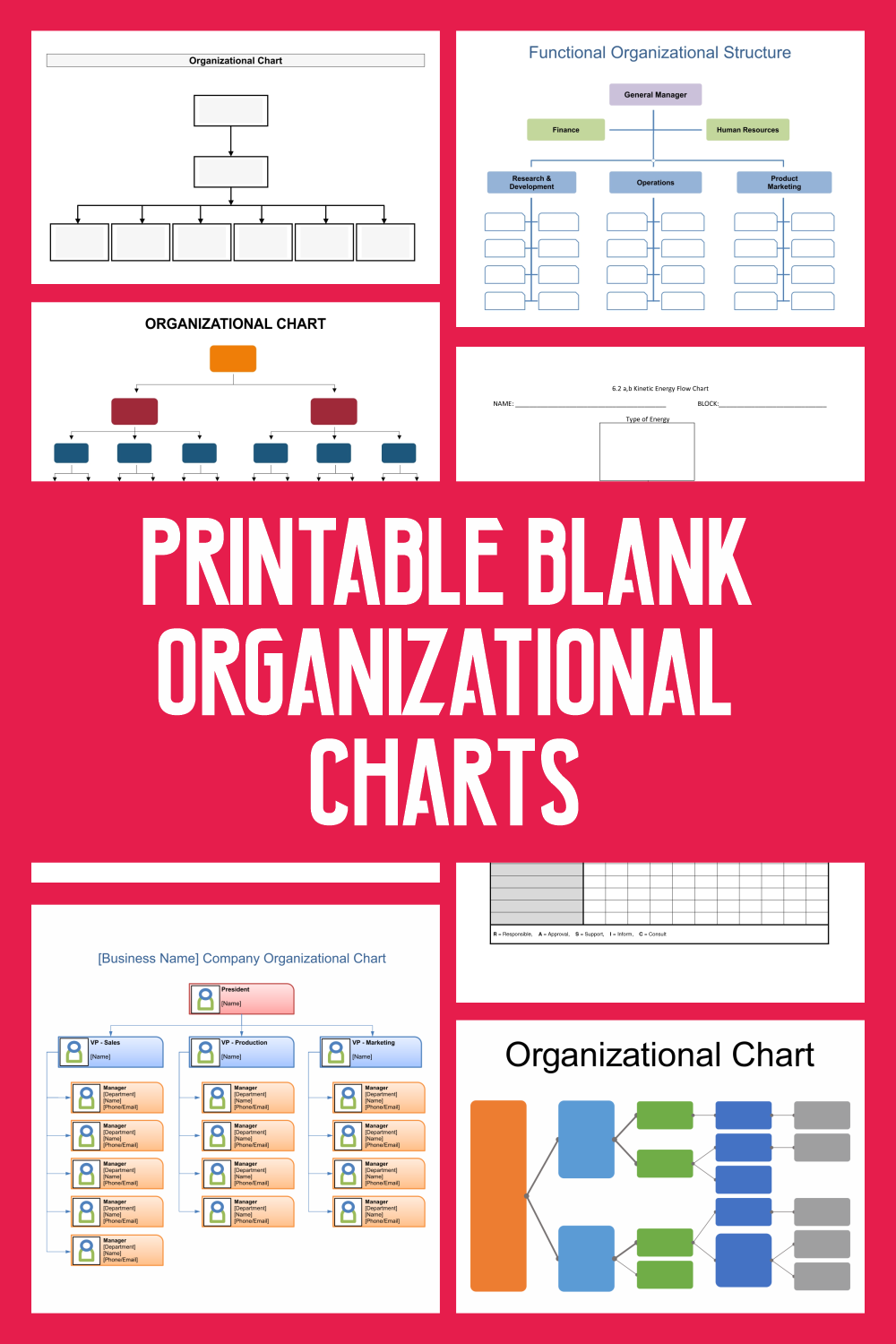 7 Best Images Of Free Printable Blank Organizational Charts Printable 