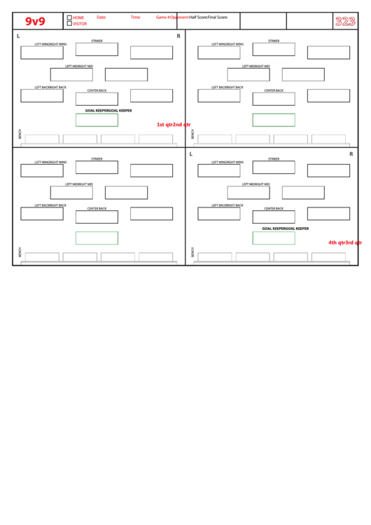 9 V 9 Soccer Formations Printable Printable Word Searches