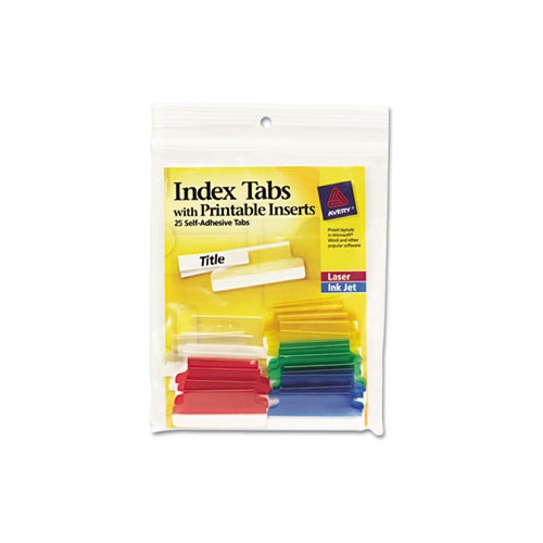 Avery Index Tabs With Printable Inserts Printable Templates