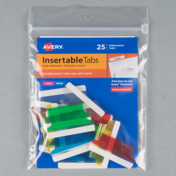 Avery Index Tabs With Printable Inserts Printable Templates