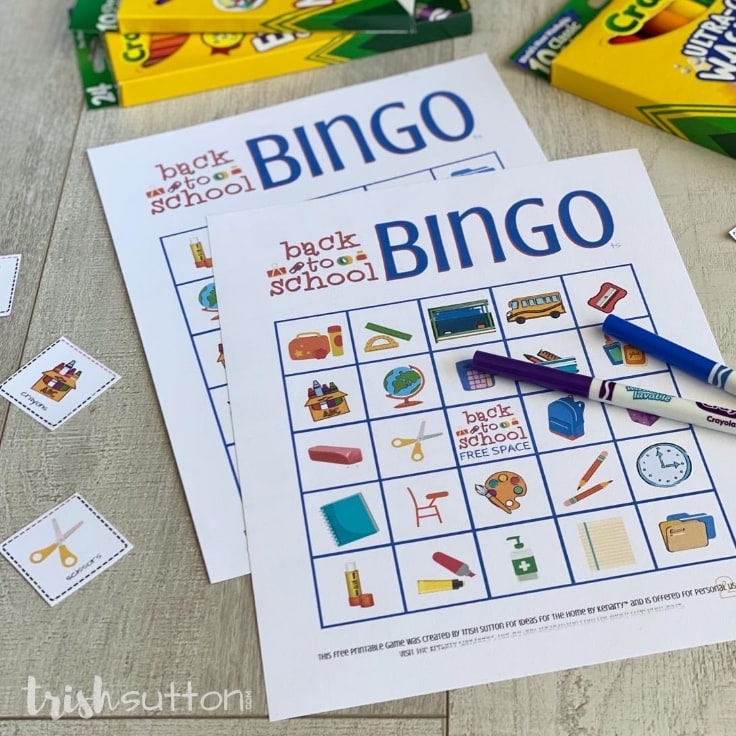 Back To School Bingo Free Printable