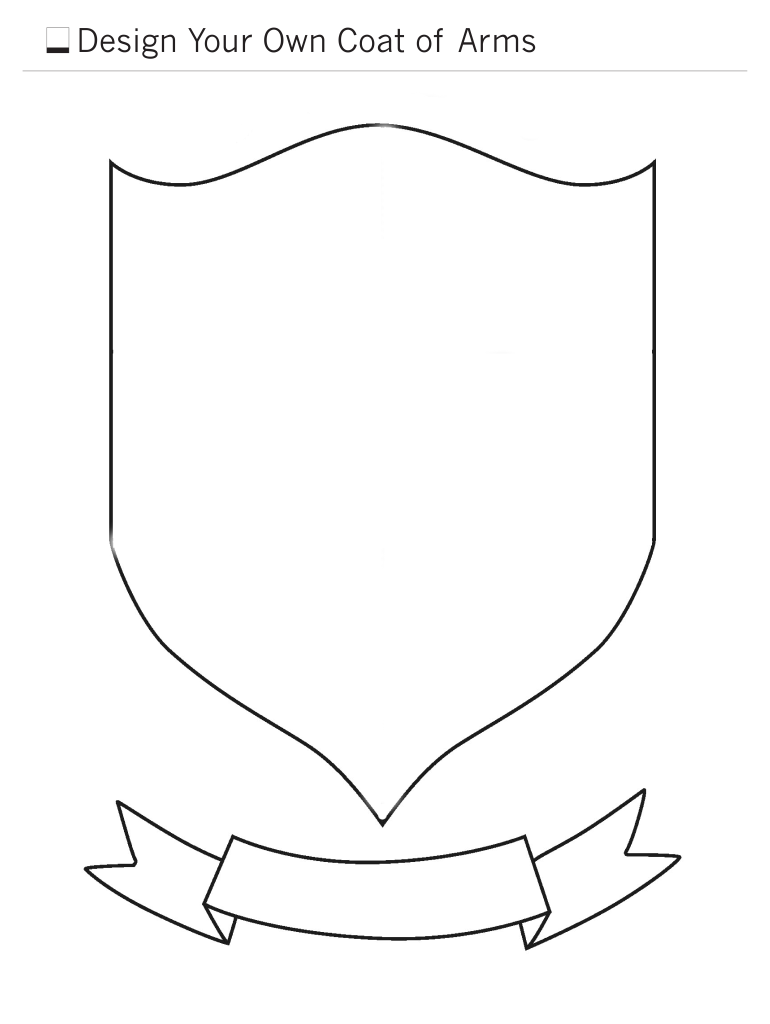 Blank Coat Of Arms Template Printable Printable Templates