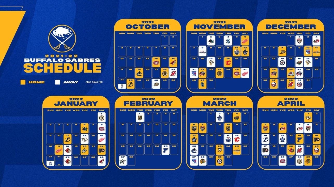 Buffalo Sabres Schedule Printable Free Printable Templates