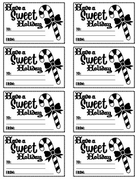 Candy Gram Candy Cane By Tracy Sones TPT