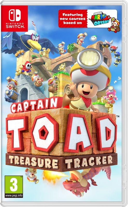 Captain Toad Treasure Tracker 2018 Nintendo Switch Box Cover Art 