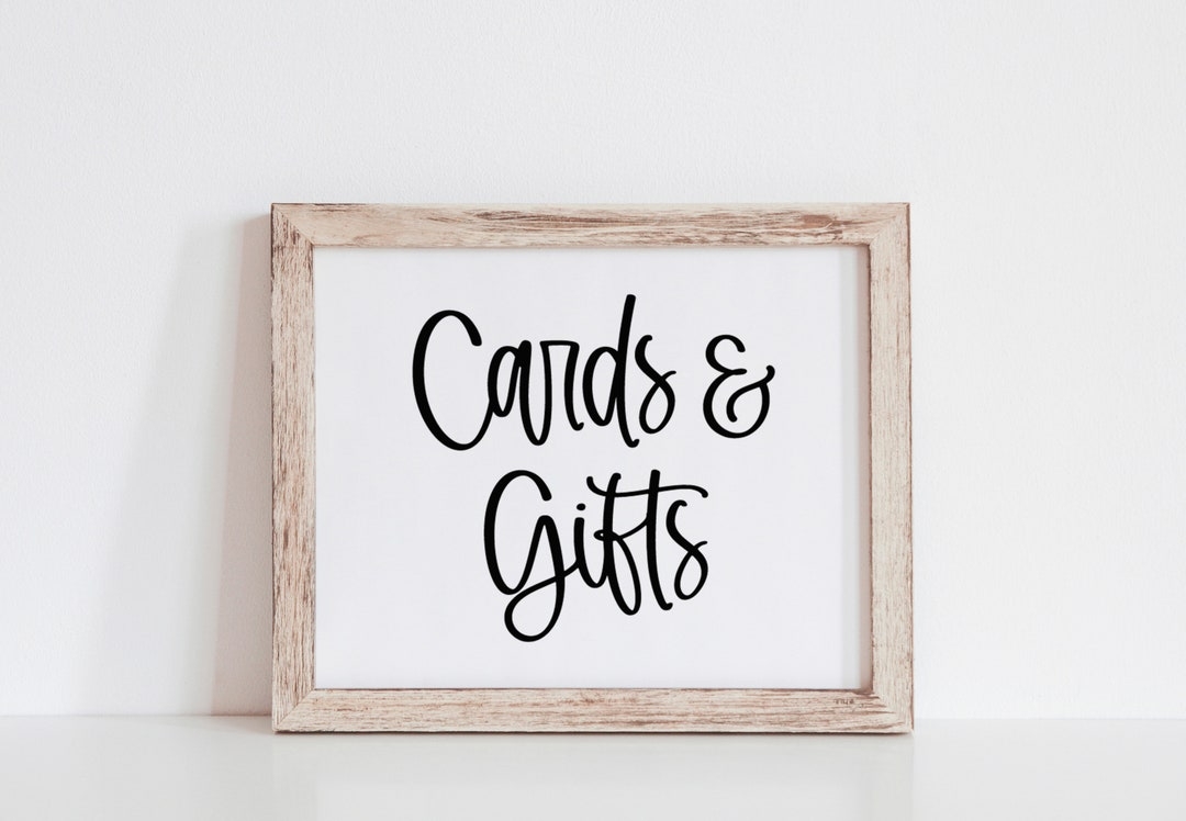 Cards Gifts Printable Sign Wedding Sign Baby Shower Bridal Shower 