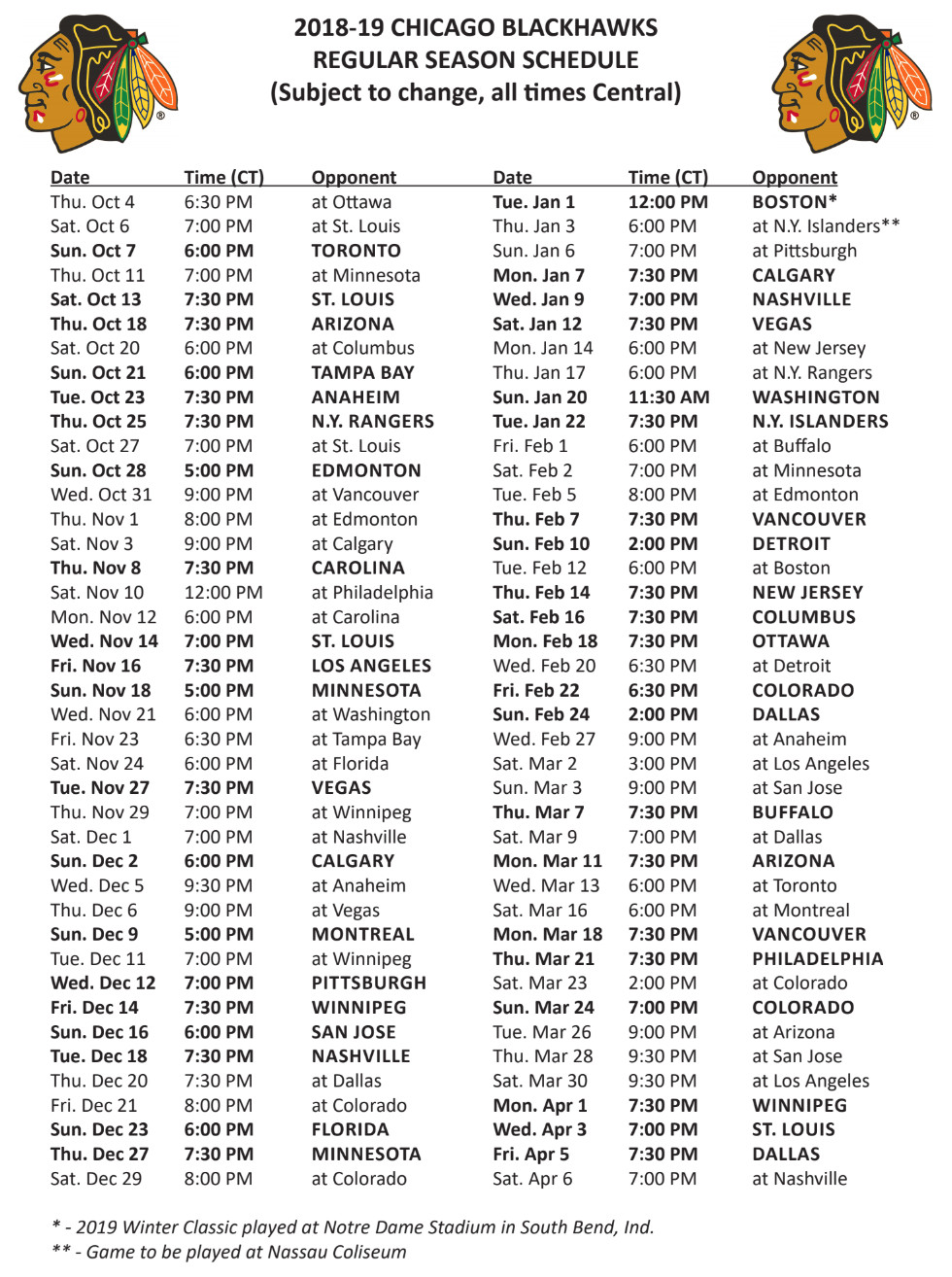 Chicago Blackhawks Schedule 2025 24 Printable Delbert T Lopez