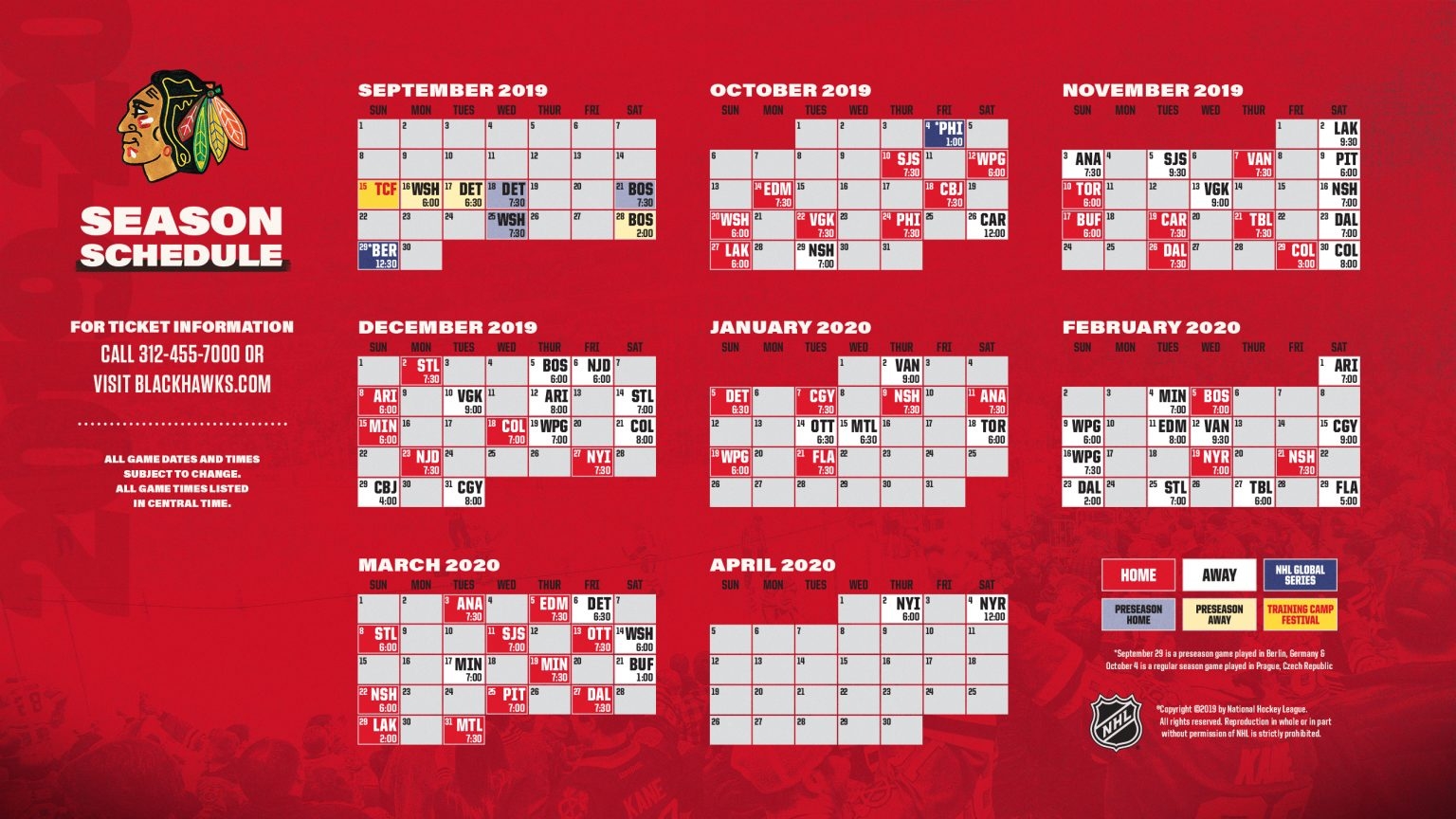 Chicago Blackhawks Schedule 2025 Printable Abby S Shephard