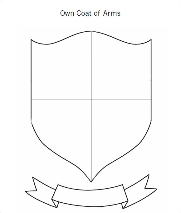 Blank Coat Of Arms Template Printable