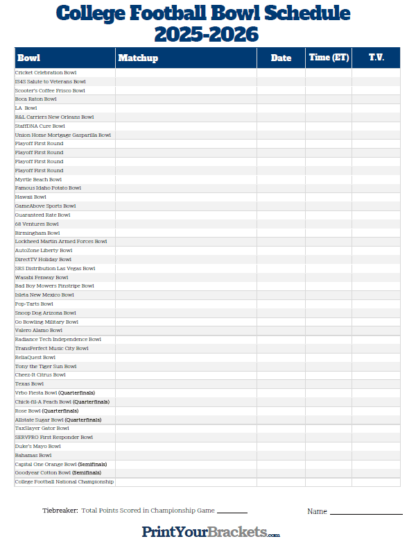 College Football Tv Schedule 2024 Printable June Dorelia