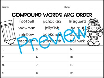 Compound Words Packets Compound Words Printables By Mrs Wenning 39 s 