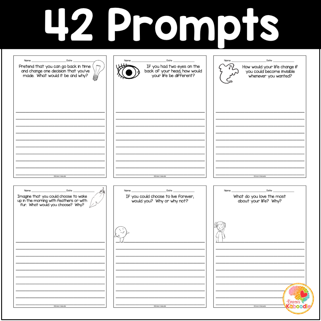3Rd Grade Writing Prompts Printable