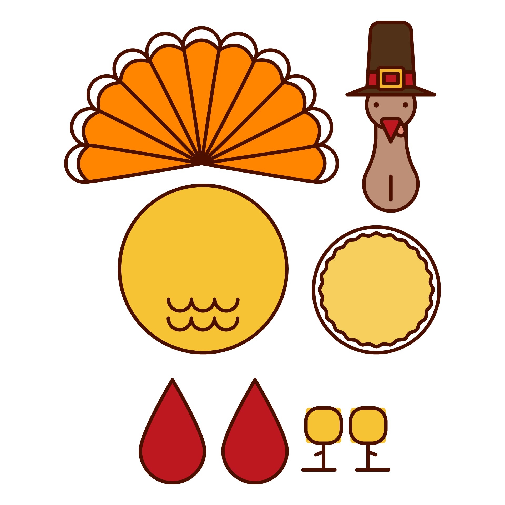 Easy Thanksgiving Crafts Printable