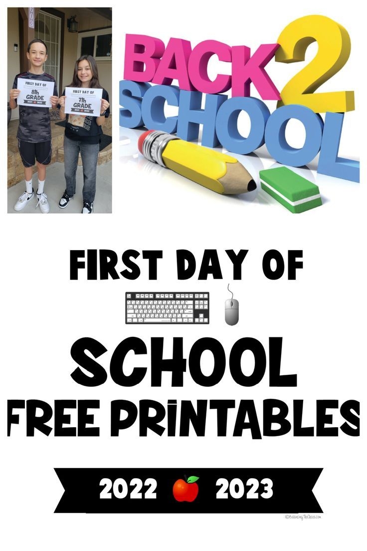 First Day Of School 2025 Printable John M Fink