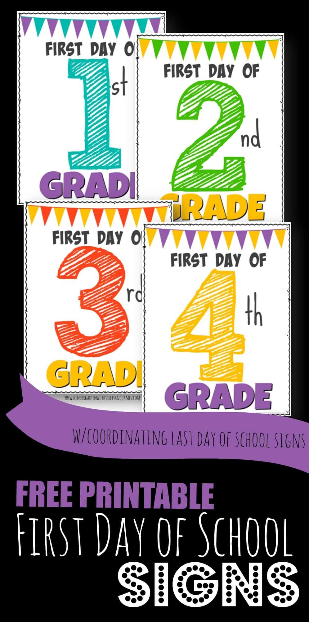 First Day Of School Signs Printable 2025 Allan M Monroe