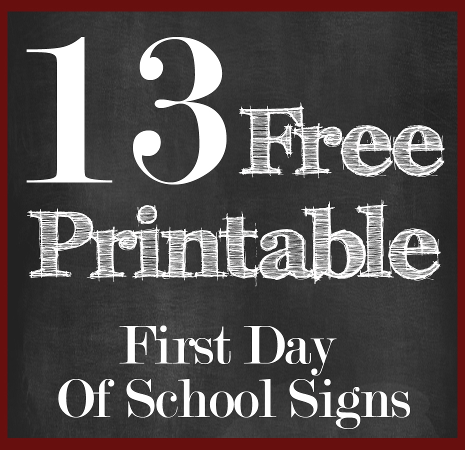 First Day Of School Signs Printable 2025 Allie Bellina