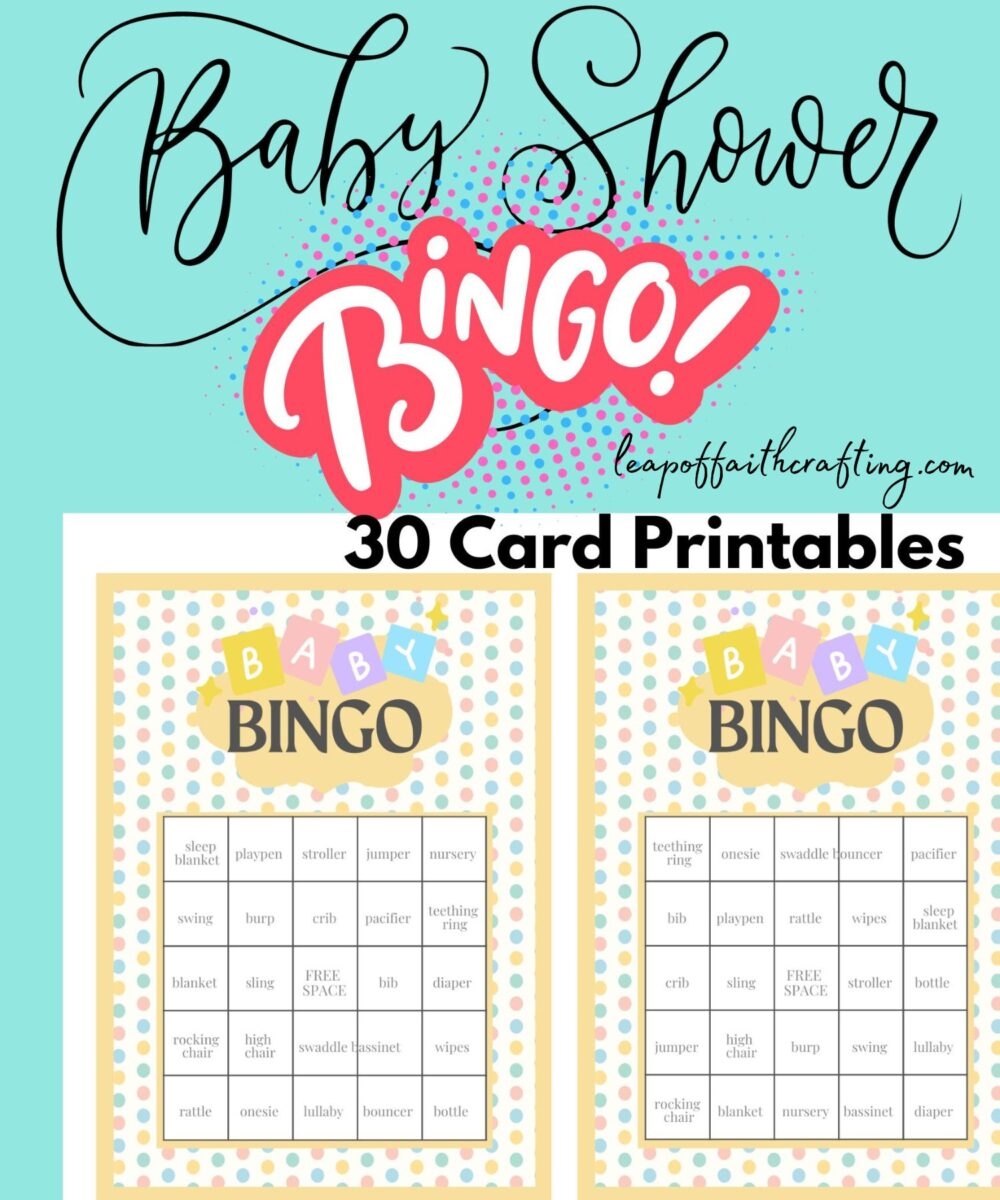 Free Baby Shower Bingo Printable