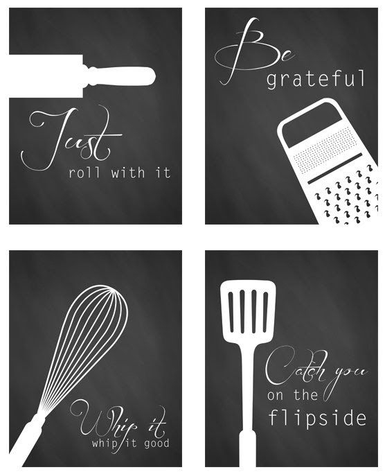 Free Black And White Kitchen Printables PRINTABLE TEMPLATES