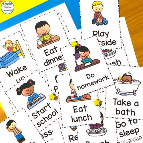 Customizable Printable Daily Routine Cards For Kids