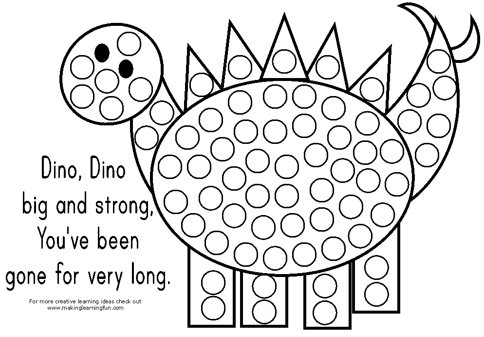 Free Do A Dot Art Coloring Pages Download Free Do A Dot Art Coloring 