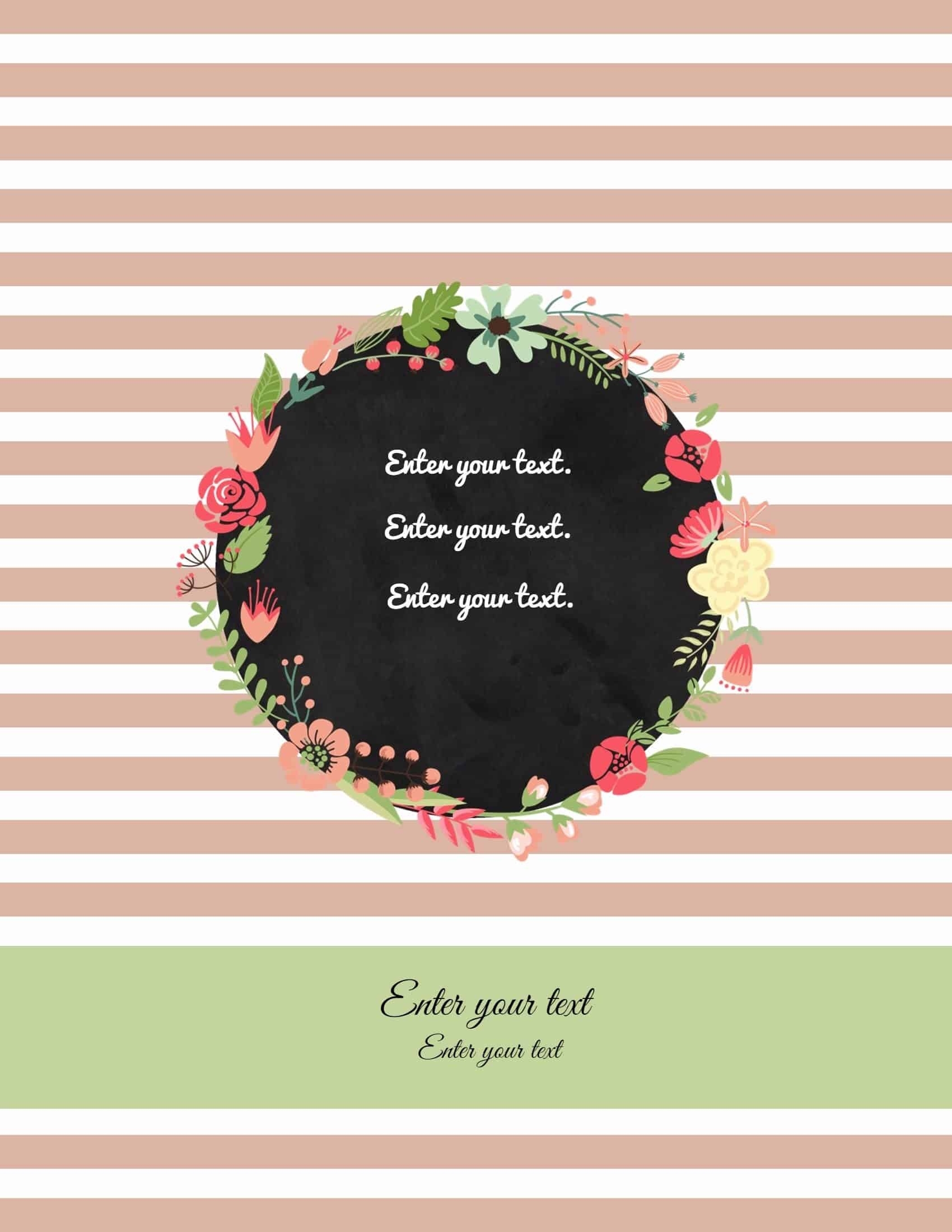 Free Editable Printable Binder Covers Free Printable