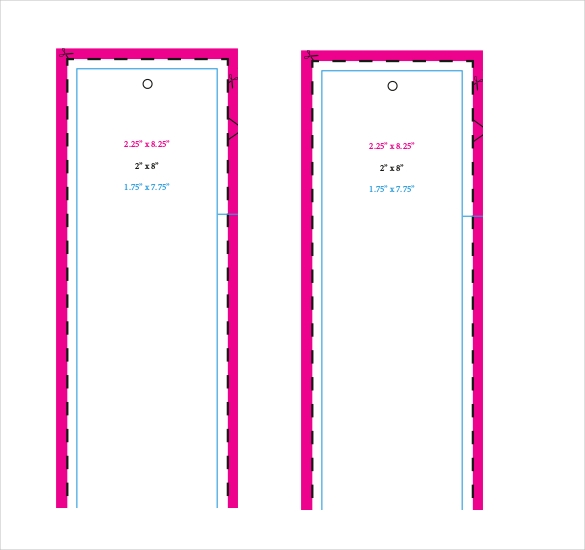 Free Editable Printable Bookmark Templates Templates Printable