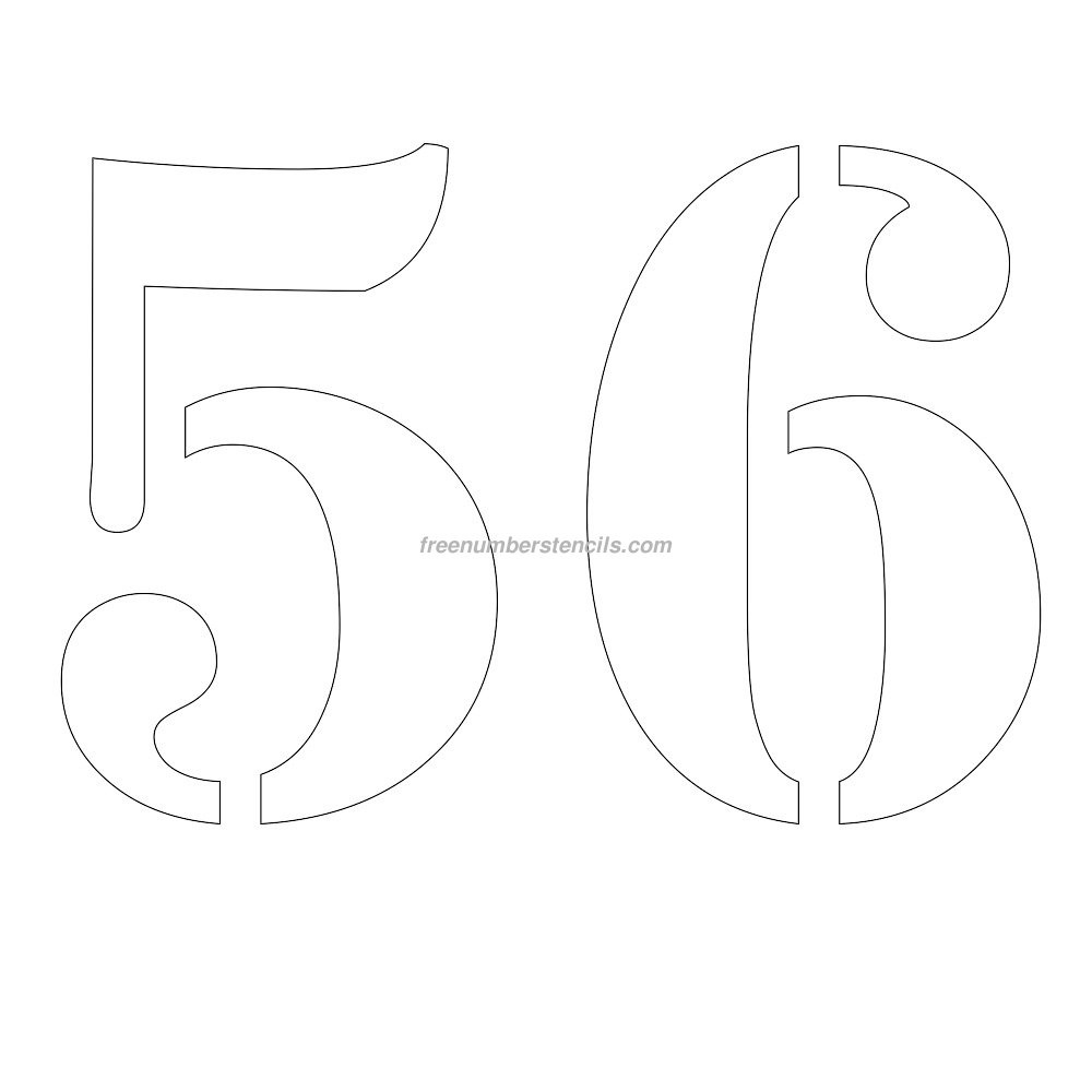 Free Printable 4 Inch Number Stencils 90 Images In Collection Page 1
