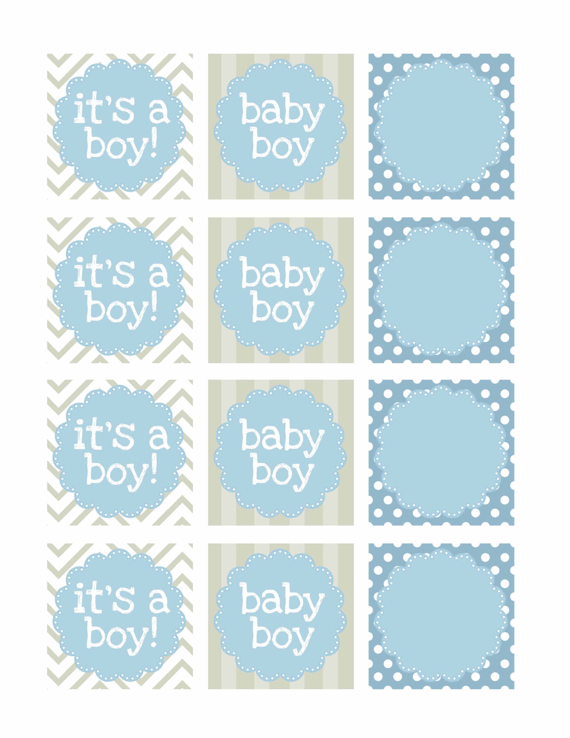 Free Printable Baby Shower Gift Tags Template Baby Shower Favor Tag 