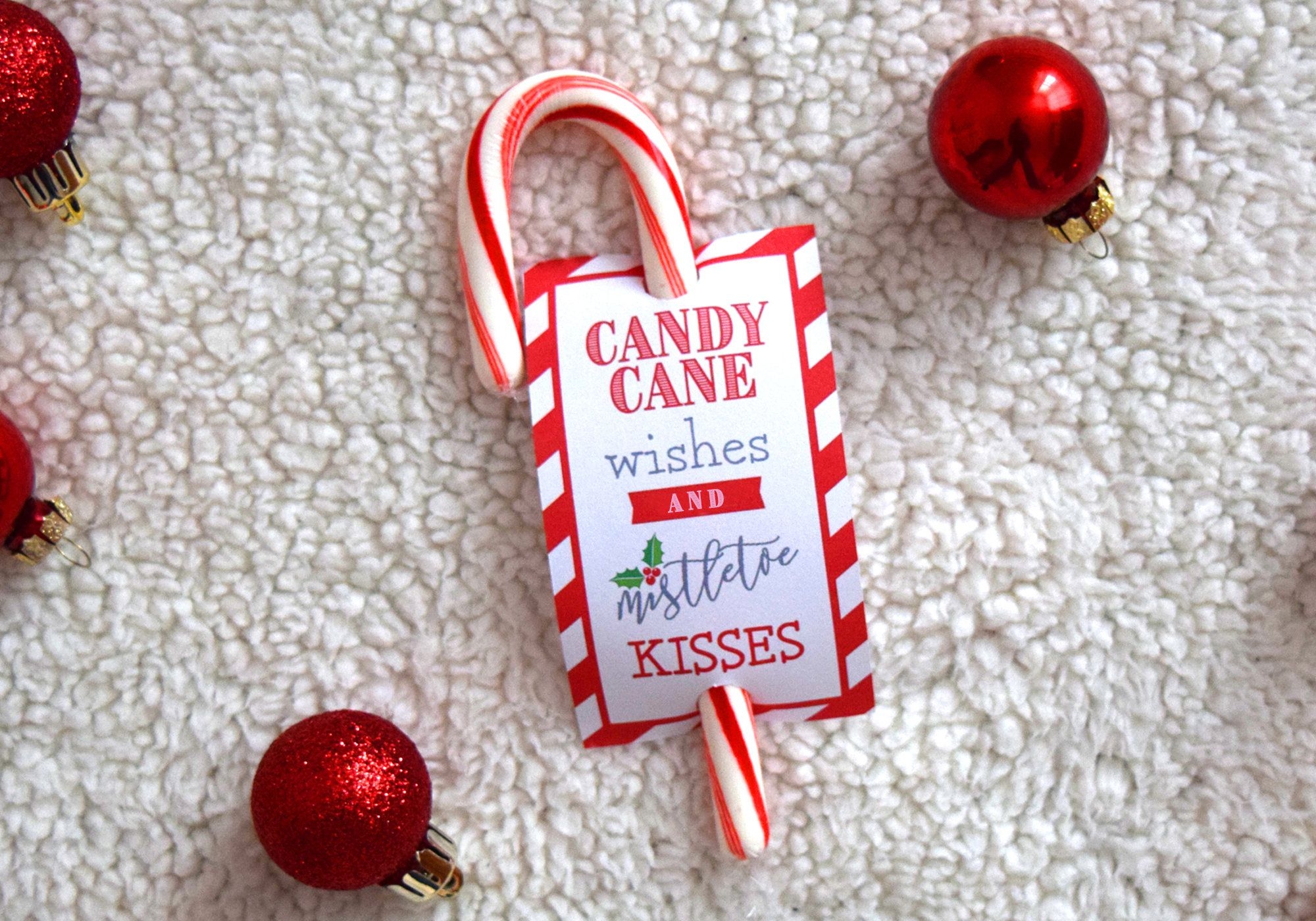 Candy Cane Candy Gram Free Printables