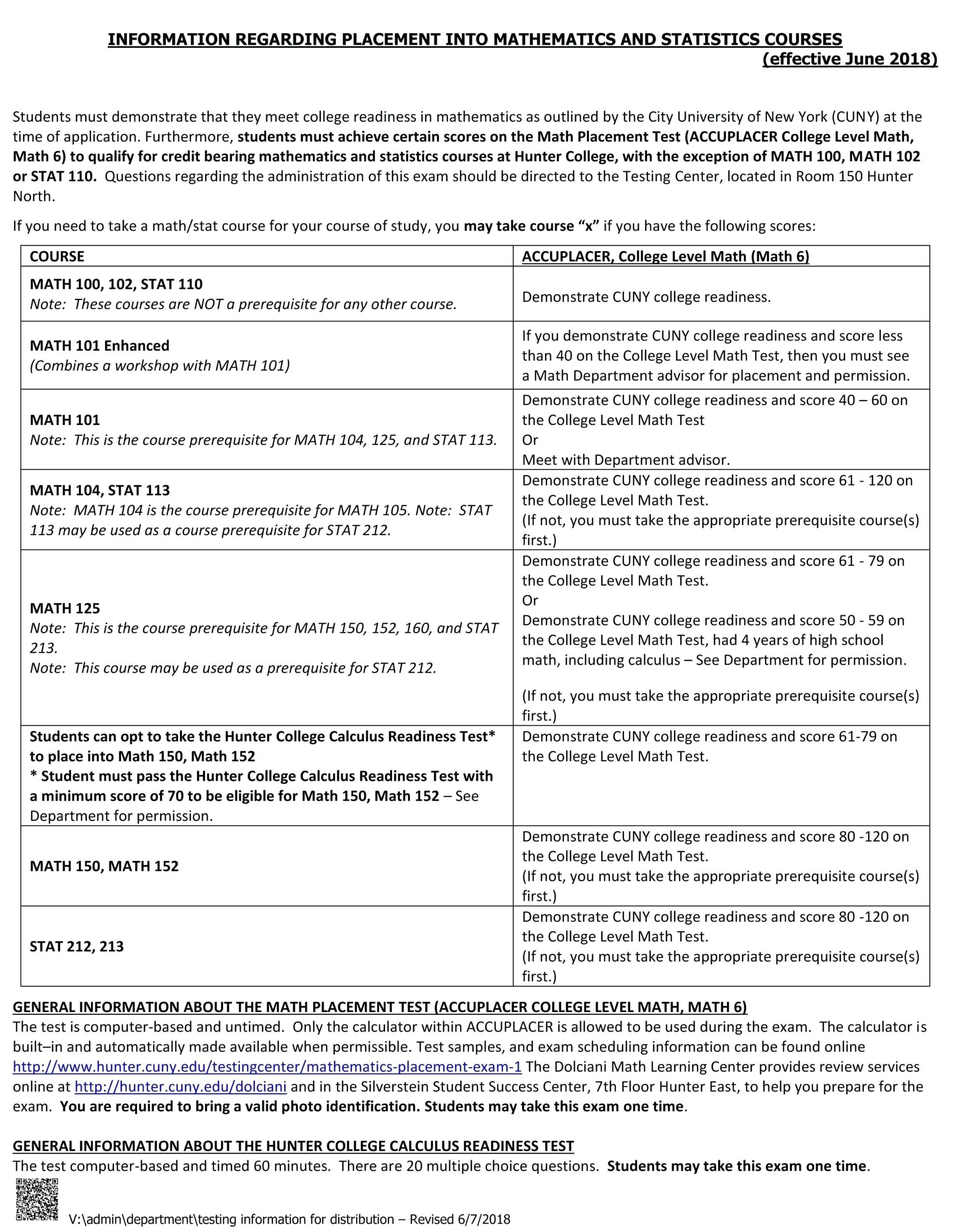 Free Printable College Placement Test Free Printable
