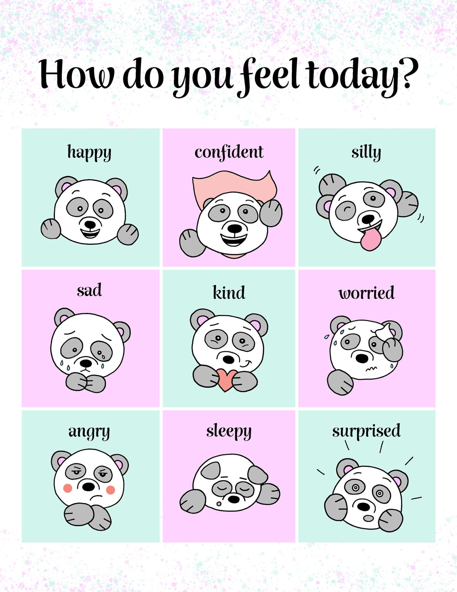 Free Printable Feelings Chart For Kids Printable Pdf Free Printable 