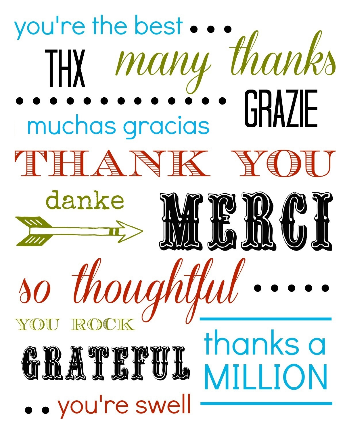 Free Printable Thank You Cards Free Printable