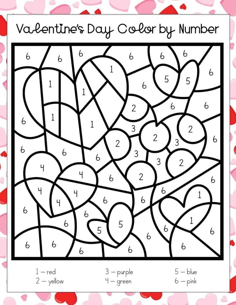 Free Printable Valentine Coloring Pages For Preschoolers Prntbl 