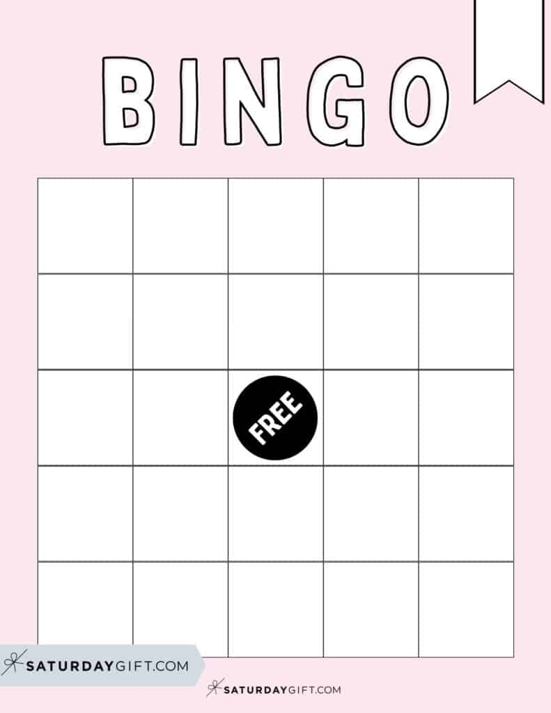 Free Blank Bingo Cards Printable