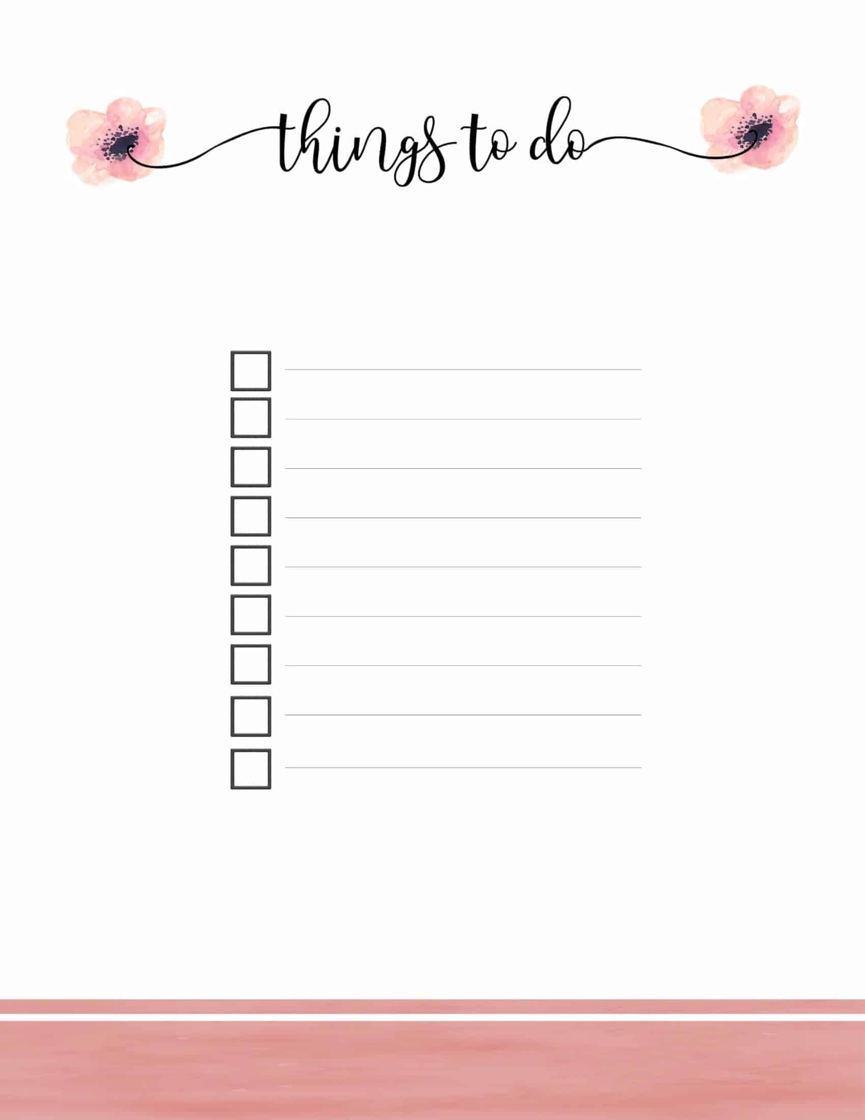 Notion To Do List Template Aesthetic To Do List Printable