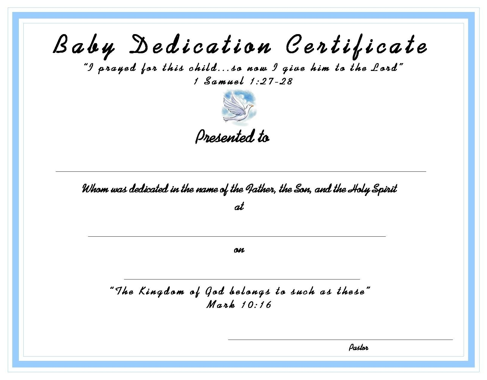 Pinterest Free Baby Dedication Certificate Printable Free Printable