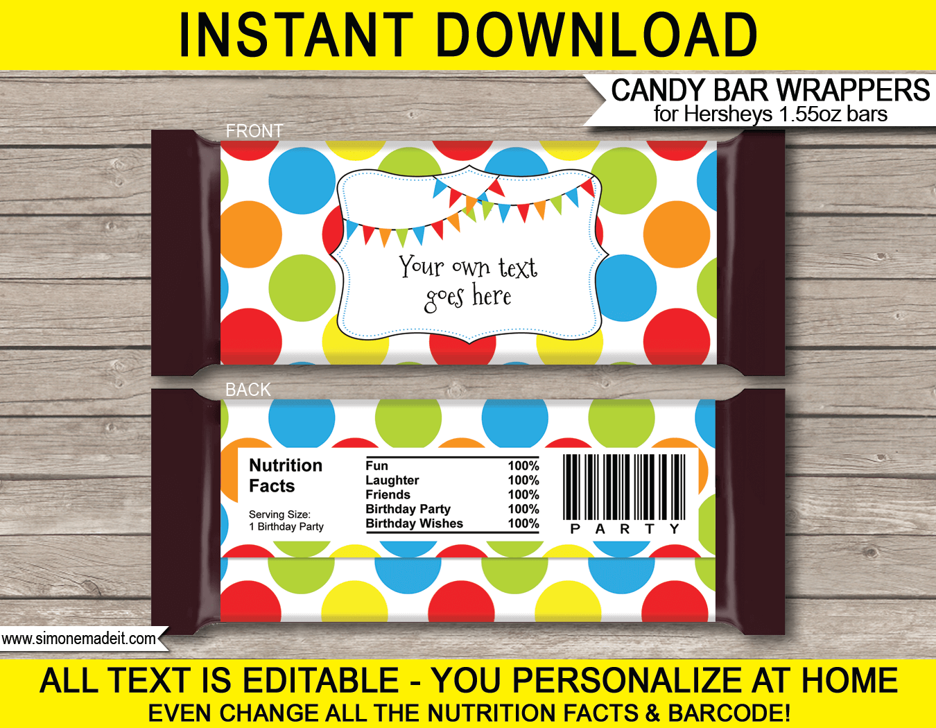 Printable Candy Bar Wrapper Template Word Rewadash