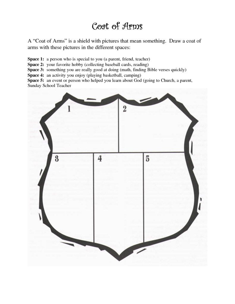 Coat Of Arms Worksheet Printable Free