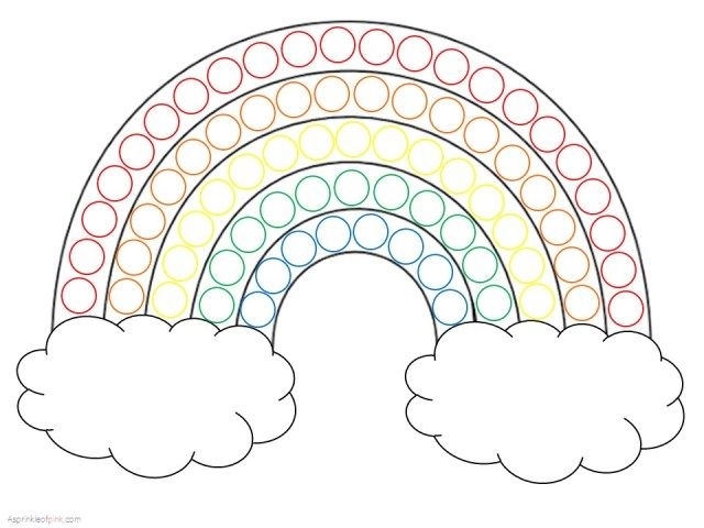 Rainbow Dot Activity Free Printable Crafts