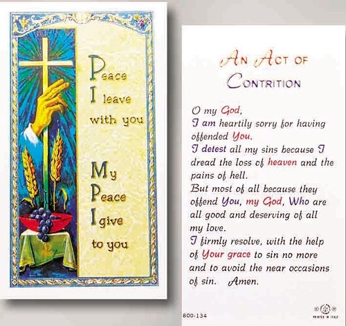 Sacco Company gt Reconciliation gt ACT OF CONTRITION PRAYER CARD
