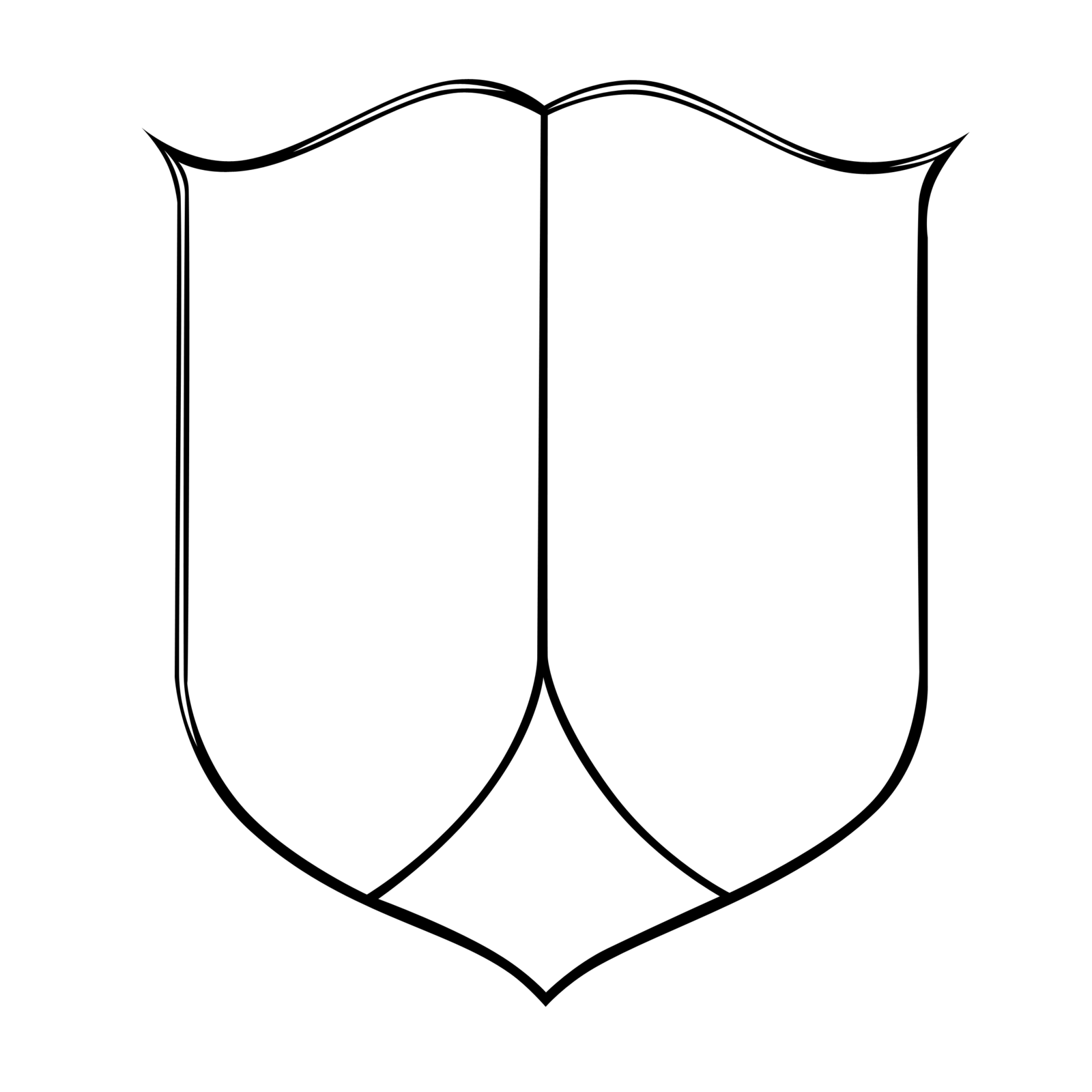 Shield Outline Coat Arms ClipArt Best