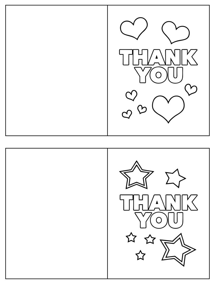 Thanksgiving Thank You Cards 10 Free PDF Printables Printablee
