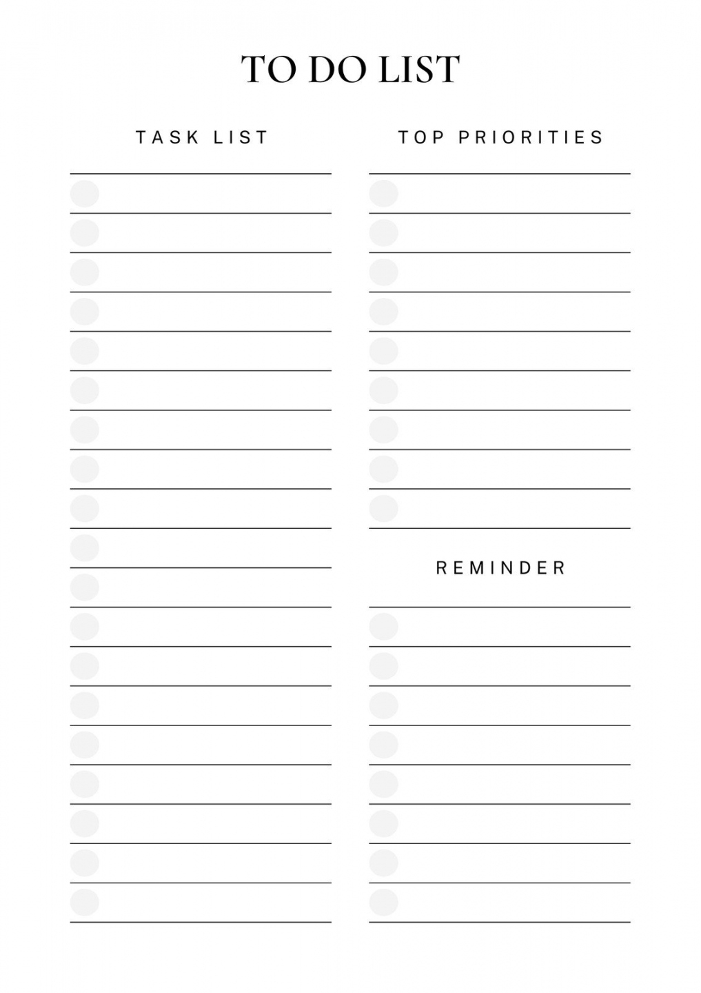 To Do List Printable Free FREE Printable HQ
