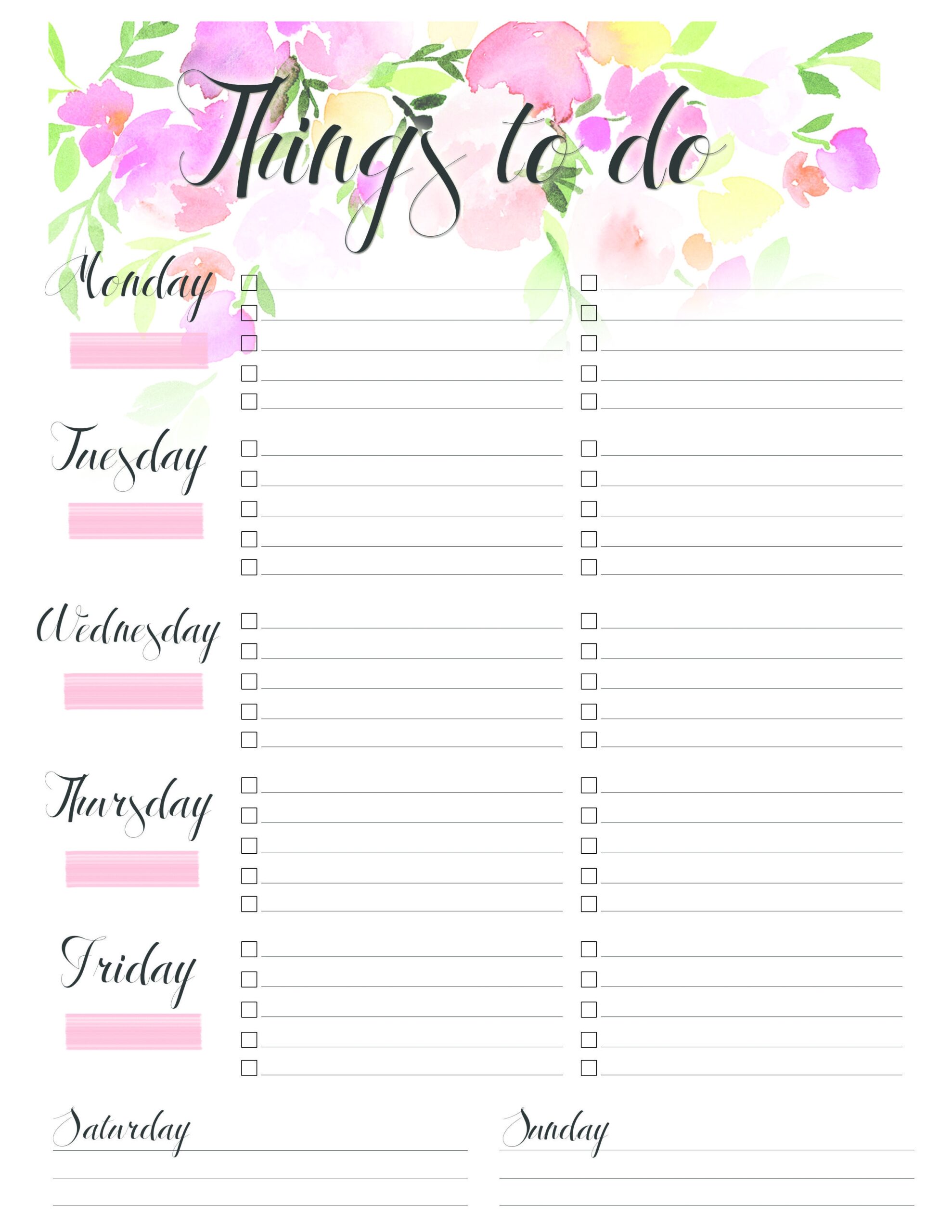 To Do List Template Aesthetic Printable Printable Templates