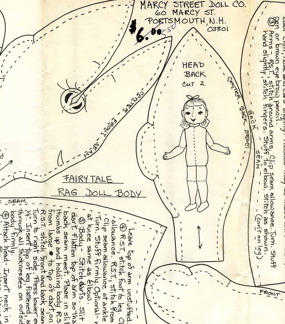 Vintage Cloth Doll Patterns June 2013