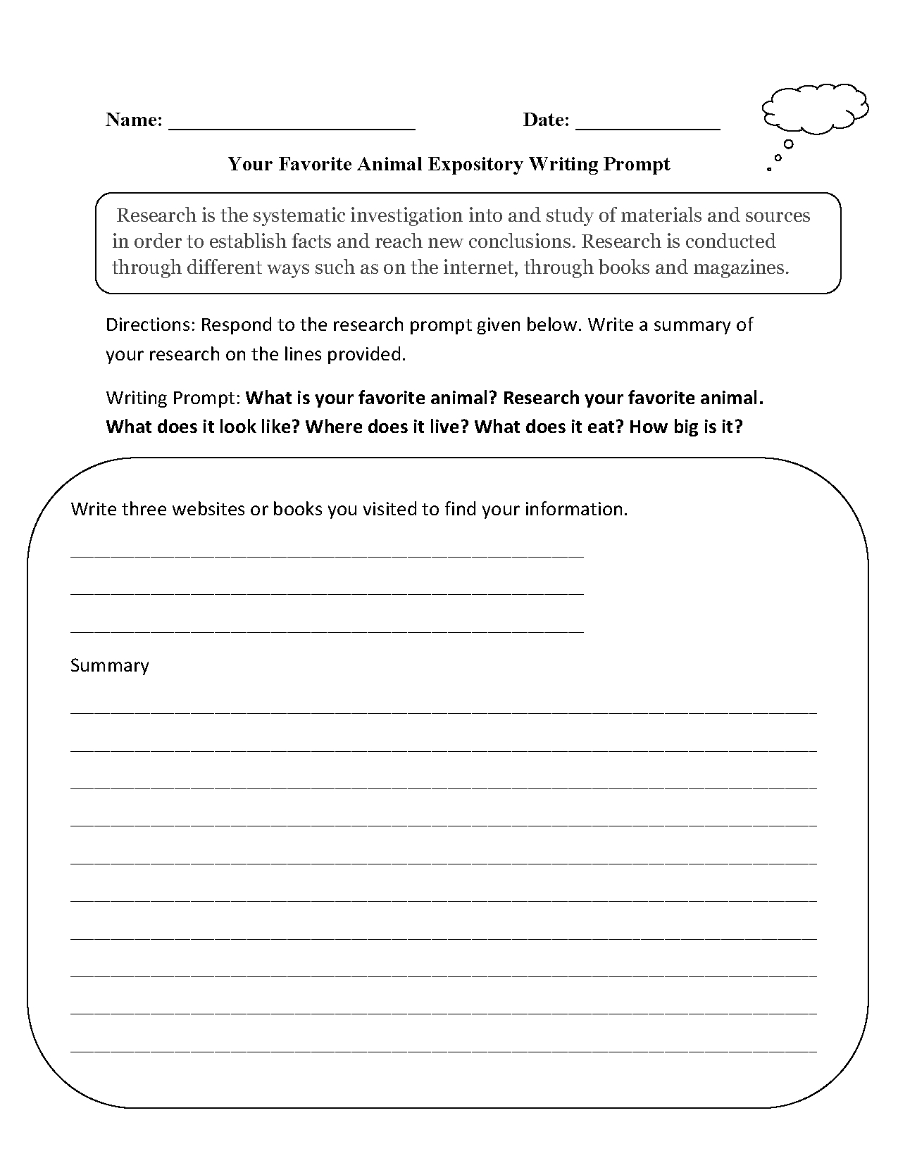 Writing Prompts For 6th Grade Pdf