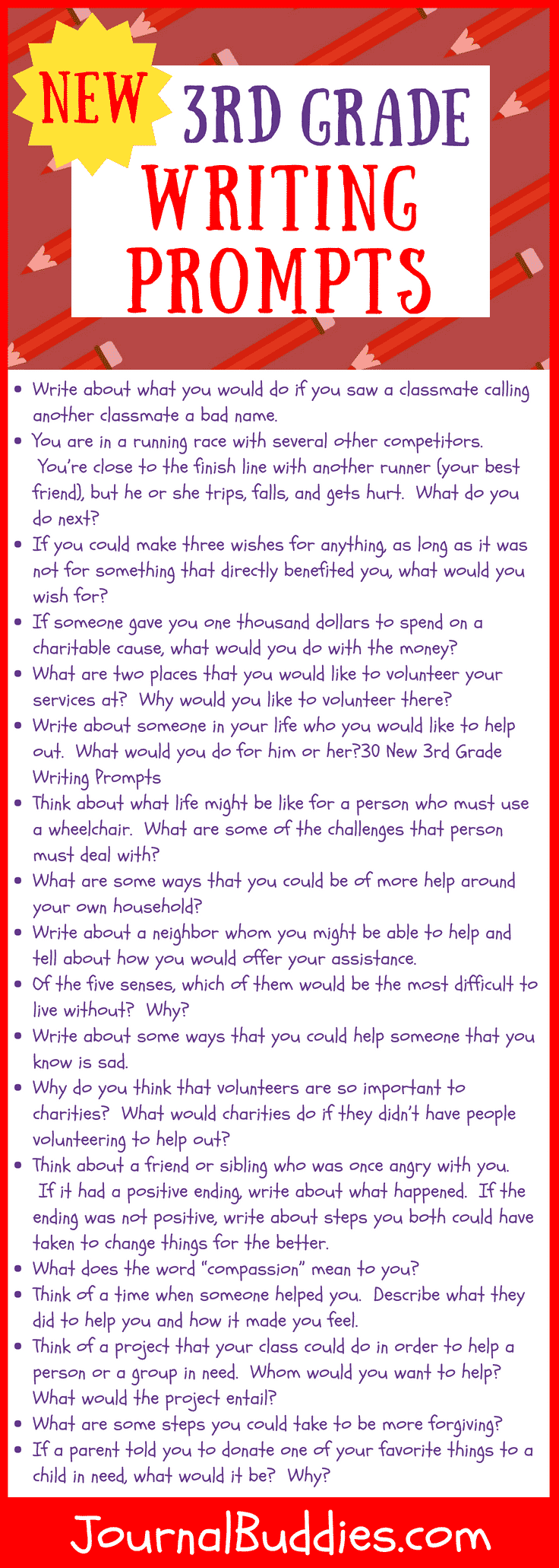 Writing Prompts Third Grade