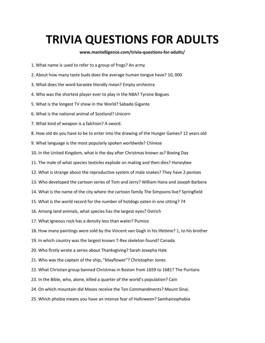 173 Best Trivia Questions For Adults This Is The Only List You 39 ll Need 