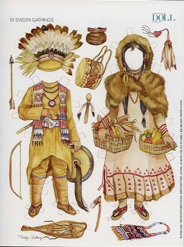 24 Best Paper Dolls Native Americans Images On Pinterest Native 